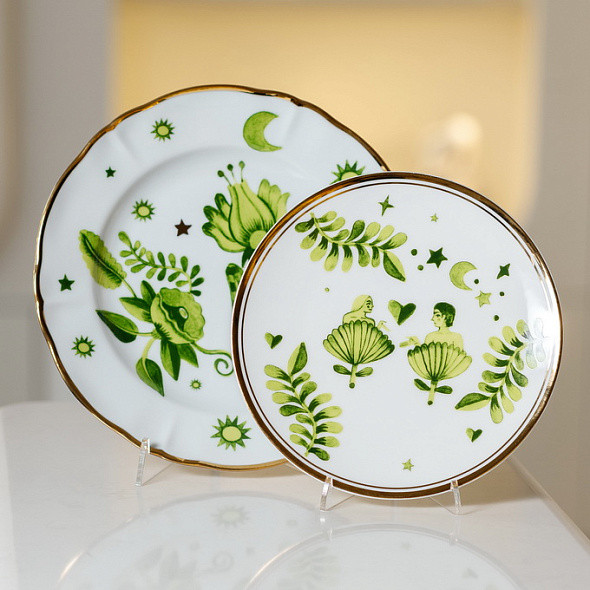 Изображение товара Тарелка столовая обеденная Bitossi Fabula / FTB01070 (райский сад)