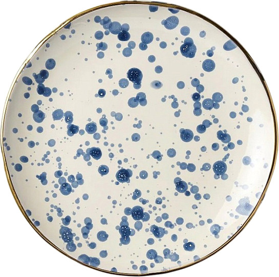 Изображение товара Тарелка закусочная (десертная) Bitossi Pois / FTB00624 (синий)