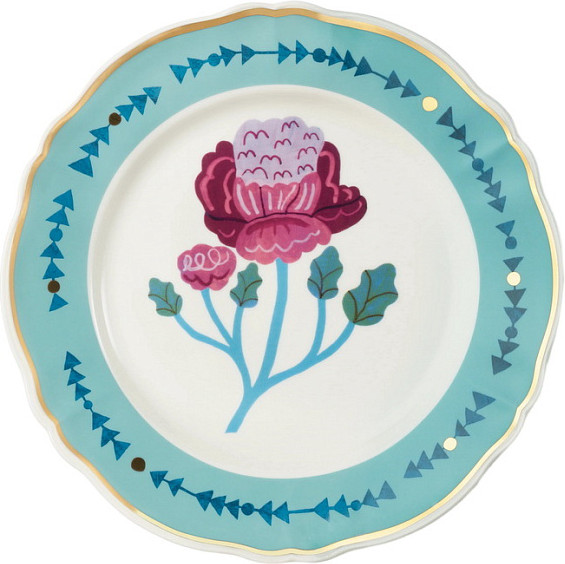 Изображение товара Тарелка столовая обеденная Bitossi Botanica BOT00201 (герань)