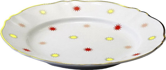 Изображение товара Тарелка столовая обеденная Bitossi Abracadabra ABR00002 (звезды)