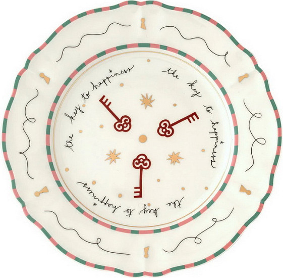 Изображение товара Тарелка столовая глубокая Bitossi Il Frutto Della Passione PAN01003 (ключи)