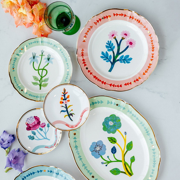 Изображение товара Тарелка столовая обеденная Bitossi Botanica BOT00101 (примула)