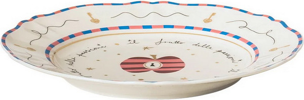 Изображение товара Тарелка столовая глубокая Bitossi Il Frutto Della Passione PAN01004 (яблоко)