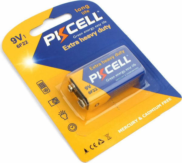 Изображение товара Батарейка Pkcell 6F22-1B