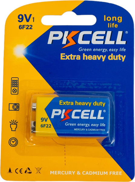 Изображение товара Батарейка Pkcell 6F22-1B