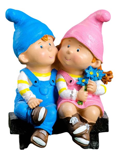 Изображение товара Фигурка для сада Хорошие сувениры Девочка с мальчиком на скамейке / 7640155