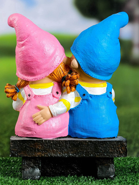 Изображение товара Фигурка для сада Хорошие сувениры Девочка с мальчиком на скамейке / 7640155