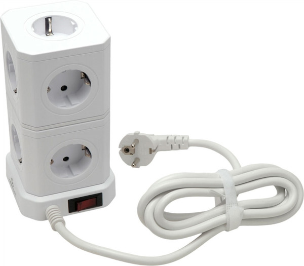 Изображение товара Сетевой фильтр Cablexpert TWR-9-U4-W-2