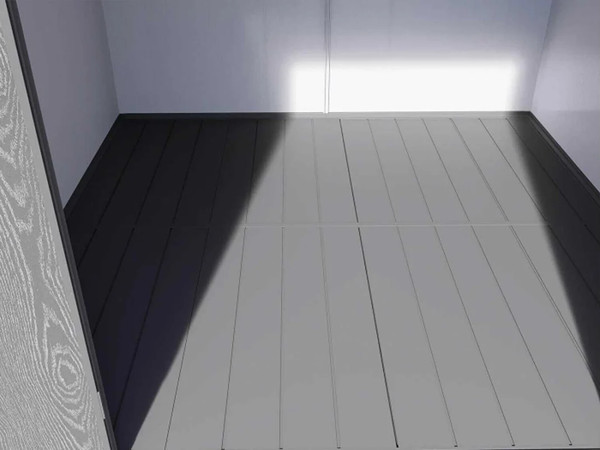 Изображение товара Сарай из пластика Springhouse Smart Villa Pent 873 (черный/светло-серый)