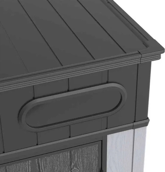 Изображение товара Сарай из пластика Springhouse Smart Villa Pent 873 (черный/светло-серый)