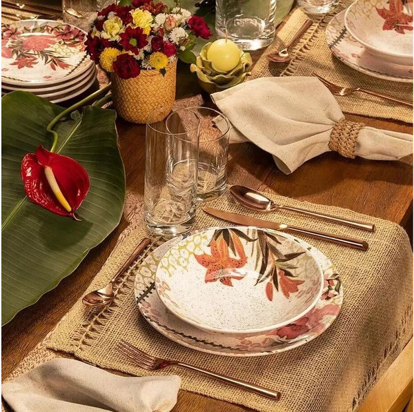 Изображение товара Тарелка столовая глубокая Oxford Unni Shape Buque Tropical 126319 AY01-5820