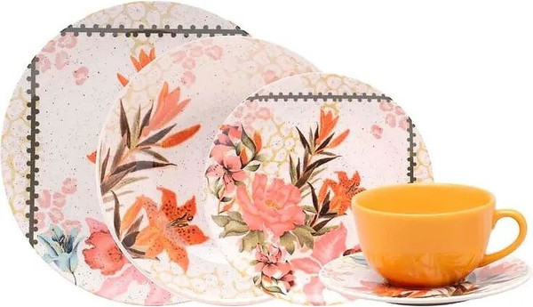 Изображение товара Тарелка столовая глубокая Oxford Unni Shape Buque Tropical 126319 AY01-5820