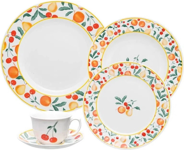 Изображение товара Тарелка столовая глубокая Oxford Flamingo Fruits 90520 SB02-9410