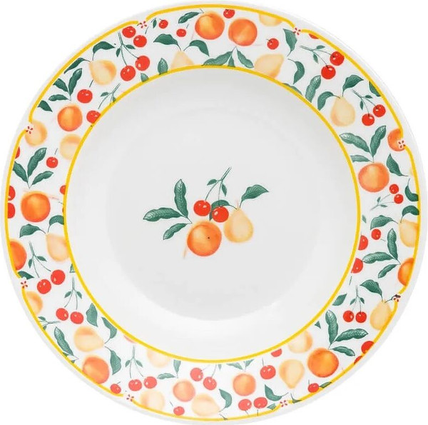 Изображение товара Тарелка столовая глубокая Oxford Flamingo Fruits 90520 SB02-9410