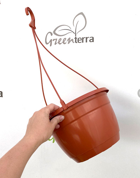 Изображение товара Набор вазонов GreenTerra С подвесом 25/16см 4.7л (5шт, терракотовый)