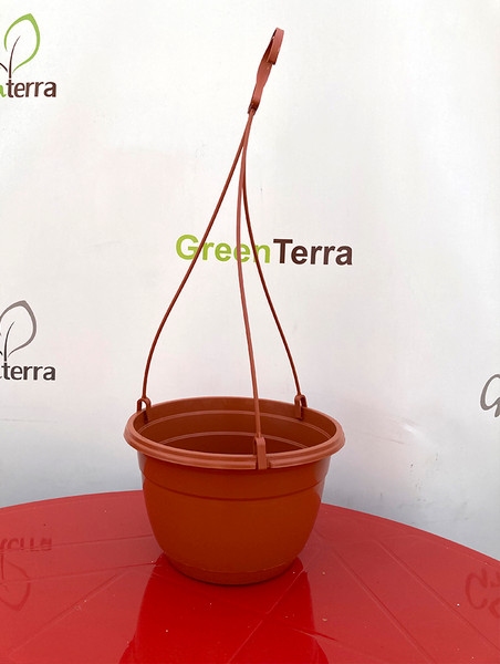 Изображение товара Набор вазонов GreenTerra С подвесом 25/16см 4.7л (5шт, терракотовый)