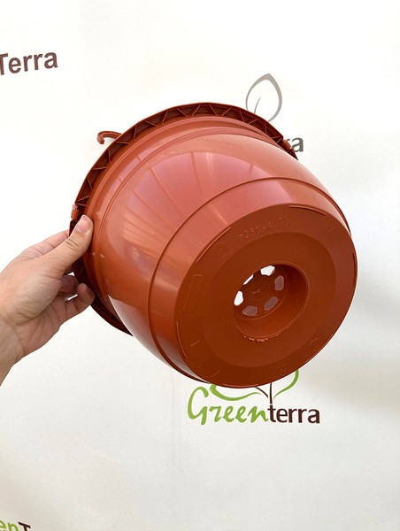 Изображение товара Набор вазонов GreenTerra С подвесом 25/16см 4.7л (5шт, терракотовый)