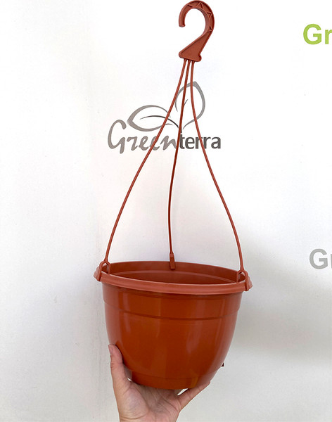 Изображение товара Набор вазонов GreenTerra С подвесом 25/16см 4.7л (5шт, терракотовый)