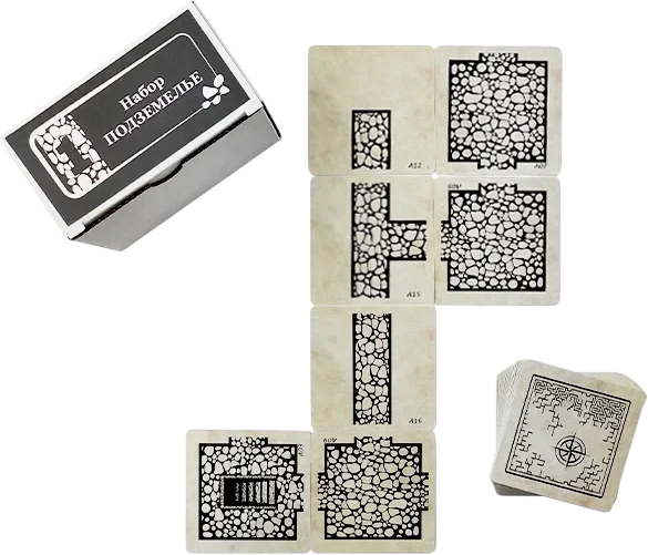 Изображение товара Набор карт для настольной игры Pandora's Box Studio Генератор подземелий. Набор A / 05PB030 (45шт)