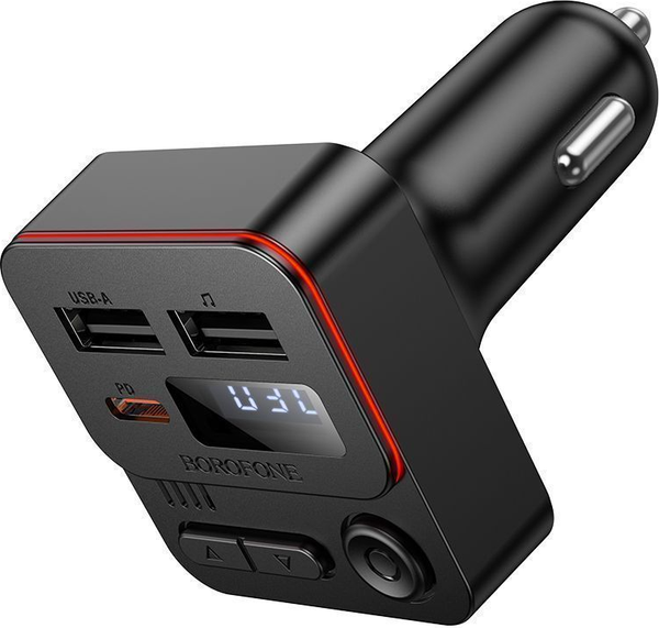 Изображение товара FM-модулятор Borofone BC60 + автомобильное ЗУ (черный)