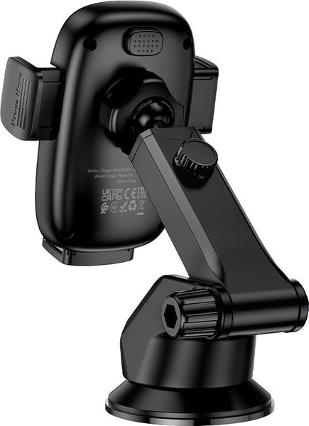 Изображение товара Держатель для смартфонов Borofone BH223 + беспроводная зарядка (черный)
