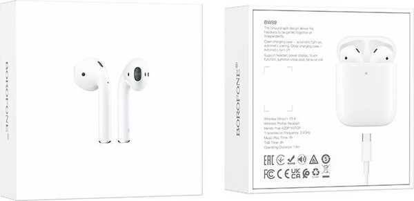Изображение товара Беспроводные наушники Borofone BW89 TWS (белый)