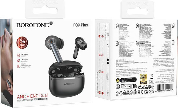 Изображение товара Беспроводные наушники Borofone FQ9 ANC+ENC TWS (черный)