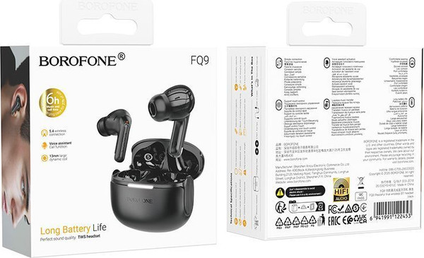 Изображение товара Беспроводные наушники Borofone FQ9 TWS (черный)