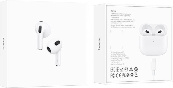Изображение товара Беспроводные наушники Hoco EW76 TWS (белый)
