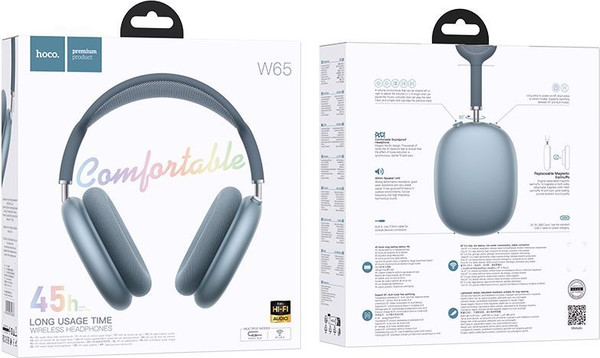 Изображение товара Беспроводные наушники Hoco W65 (голубое небо)