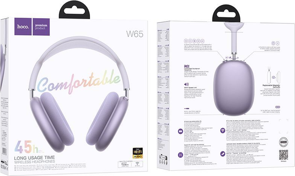 Изображение товара Беспроводные наушники Hoco W65 (пурпурный)