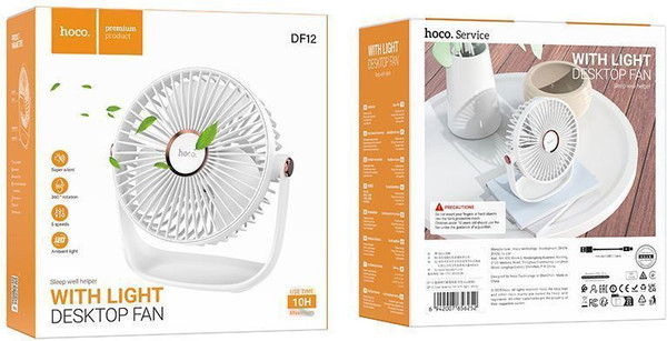 Изображение товара Вентилятор Hoco DF12 (белый)