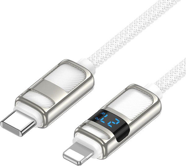 Изображение товара Кабель Hoco U137 Type-C to Lightning (1.2м, белый)
