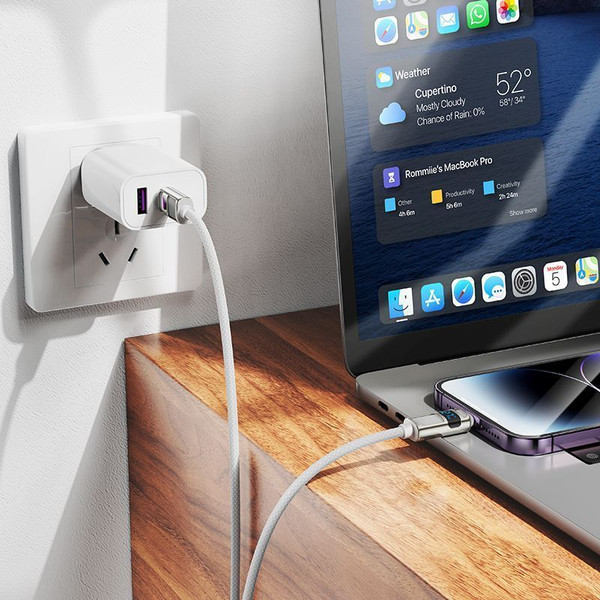 Изображение товара Кабель Hoco U137 Type-C to Lightning (1.2м, белый)