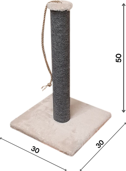 Изображение товара Когтеточка Cat House Столбик Лайт 0.50 (ковролин бежевый)