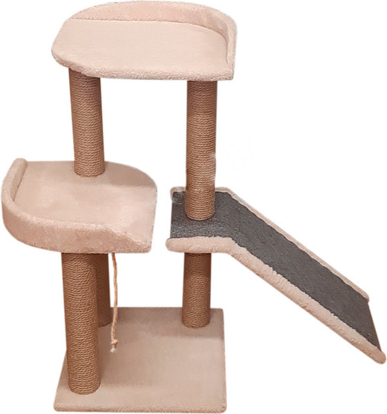 Изображение товара Комплекс для кошек Cat House Ландыш 0.89 (джут бежевый)