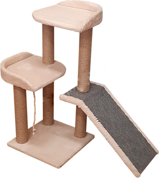 Изображение товара Комплекс для кошек Cat House Ландыш 0.89 (джут бежевый)