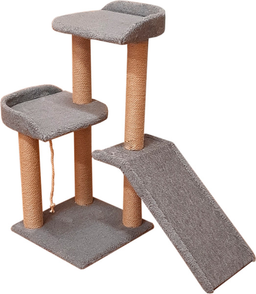 Изображение товара Комплекс для кошек Cat House Ландыш 0.89 (джут серый)