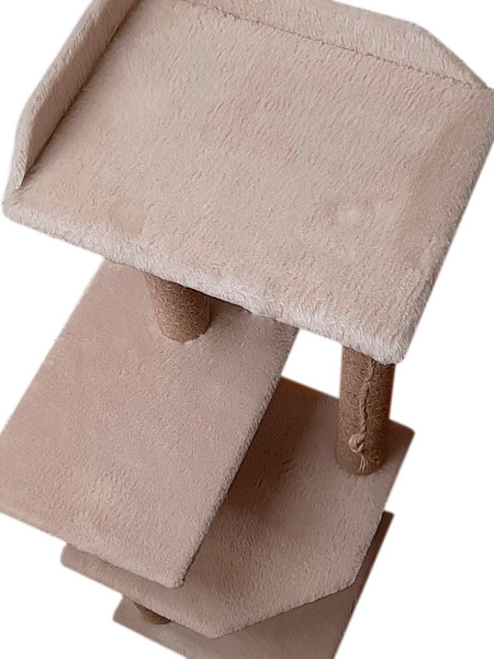 Изображение товара Комплекс для кошек Cat House Чудо 1.30 (джут бежевый)