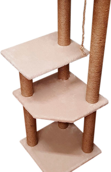 Изображение товара Комплекс для кошек Cat House Чудо 1.30 (джут бежевый)