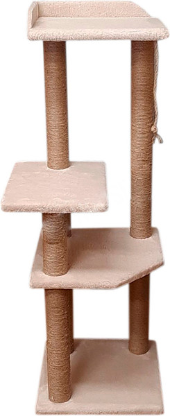 Изображение товара Комплекс для кошек Cat House Чудо 1.30 (джут бежевый)