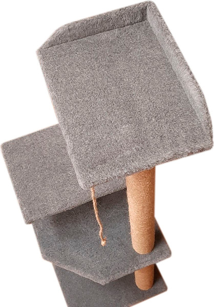 Изображение товара Комплекс для кошек Cat House Чудо 1.30 (джут серый)