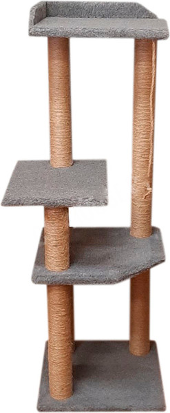 Изображение товара Комплекс для кошек Cat House Чудо 1.30 (джут серый)