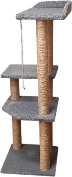 Изображение товара Комплекс для кошек Cat House Чудо 1.30 (джут серый)