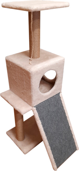 Изображение товара Комплекс для кошек Cat House Альфа 1.10 (джут бежевый)