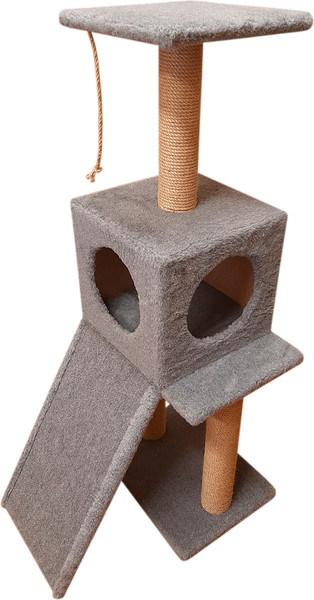 Изображение товара Комплекс для кошек Cat House Альфа 1.10 (джут серый)