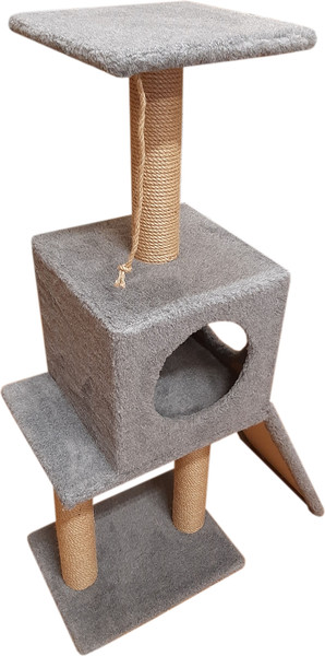 Изображение товара Комплекс для кошек Cat House Бета 1.10 (джут серый)