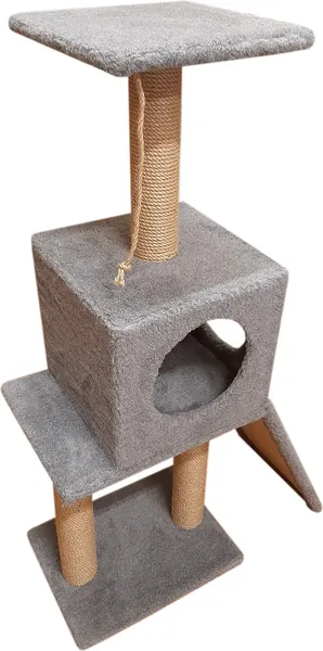 Изображение товара Комплекс для кошек Cat House Бета 1.10 (джут серый)