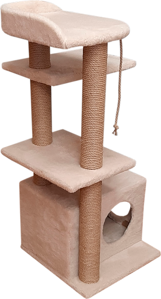 Изображение товара Комплекс для кошек Cat House Акация 1.00 (джут бежевый)