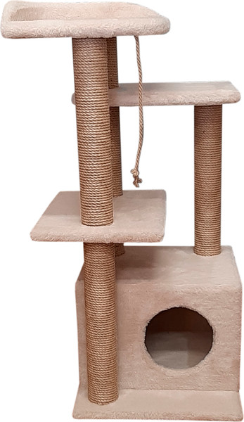Изображение товара Комплекс для кошек Cat House Акация 1.00 (джут бежевый)